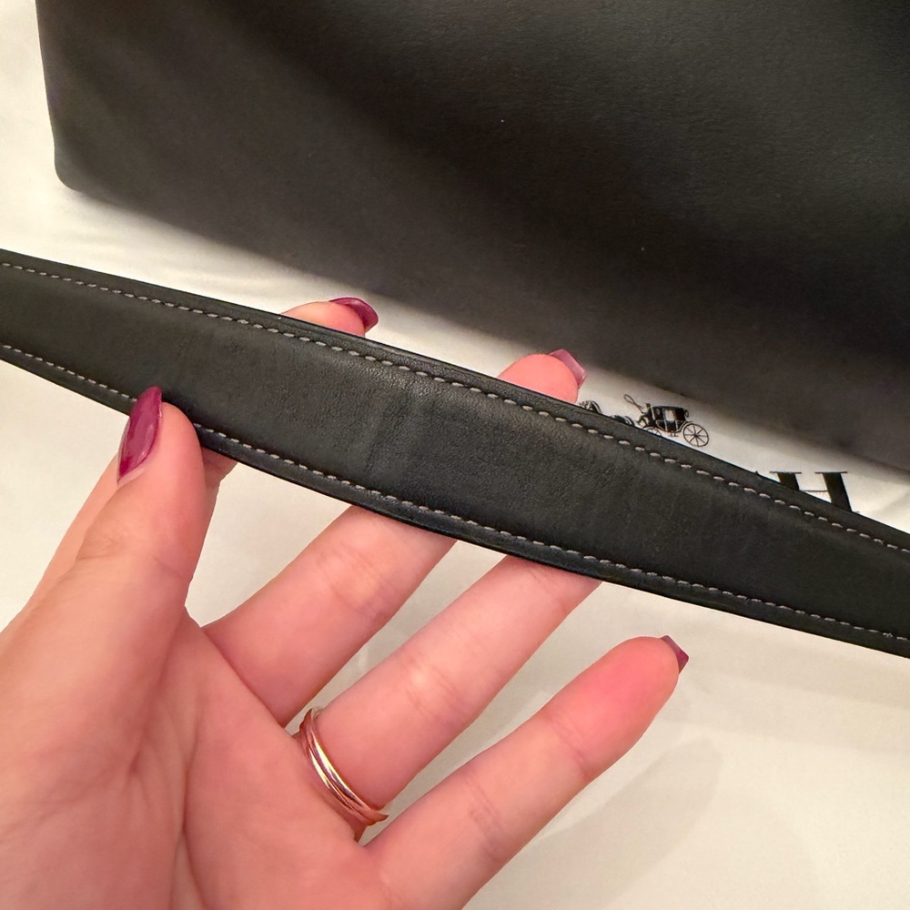Coach Juliet Black Leather Shoulder Bag - Picture 4 of 7
